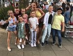 Höflesmarkt in Feuerbach - Kinderpaare machen Werbung für unser Tanzsportzentrum